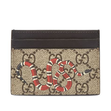 gucci card holder with chain|gucci snake wallet card holder.